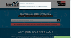 Desktop Screenshot of icareerexams.com